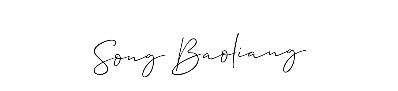This is the best signature style for the Song Baoliang name. Also you like these signature font (Allison_Script). Mix name signature. Song Baoliang signature style 2 images and pictures png