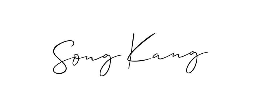 Create a beautiful signature design for name Song Kang. With this signature (Allison_Script) fonts, you can make a handwritten signature for free. Song Kang signature style 2 images and pictures png