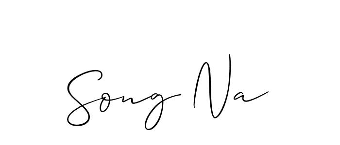 Also You can easily find your signature by using the search form. We will create Song Na name handwritten signature images for you free of cost using Allison_Script sign style. Song Na signature style 2 images and pictures png