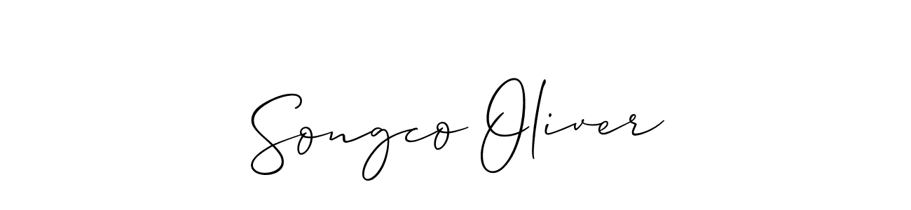 Create a beautiful signature design for name Songco Oliver. With this signature (Allison_Script) fonts, you can make a handwritten signature for free. Songco Oliver signature style 2 images and pictures png
