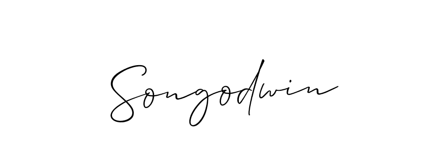 How to make Songodwin signature? Allison_Script is a professional autograph style. Create handwritten signature for Songodwin name. Songodwin signature style 2 images and pictures png