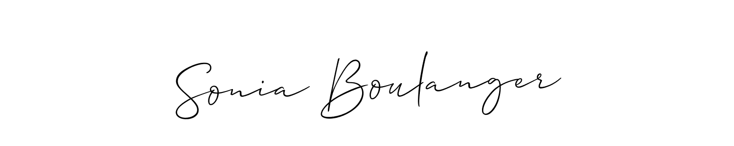 Also we have Sonia Boulanger name is the best signature style. Create professional handwritten signature collection using Allison_Script autograph style. Sonia Boulanger signature style 2 images and pictures png