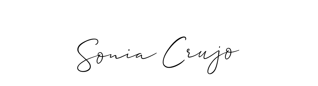 Similarly Allison_Script is the best handwritten signature design. Signature creator online .You can use it as an online autograph creator for name Sonia Crujo. Sonia Crujo signature style 2 images and pictures png