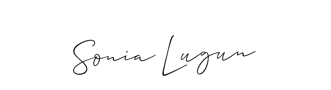 This is the best signature style for the Sonia Lugun name. Also you like these signature font (Allison_Script). Mix name signature. Sonia Lugun signature style 2 images and pictures png