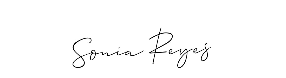 How to make Sonia Reyes signature? Allison_Script is a professional autograph style. Create handwritten signature for Sonia Reyes name. Sonia Reyes signature style 2 images and pictures png