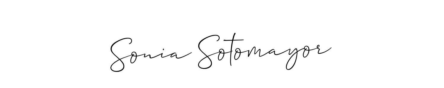 Similarly Allison_Script is the best handwritten signature design. Signature creator online .You can use it as an online autograph creator for name Sonia Sotomayor. Sonia Sotomayor signature style 2 images and pictures png
