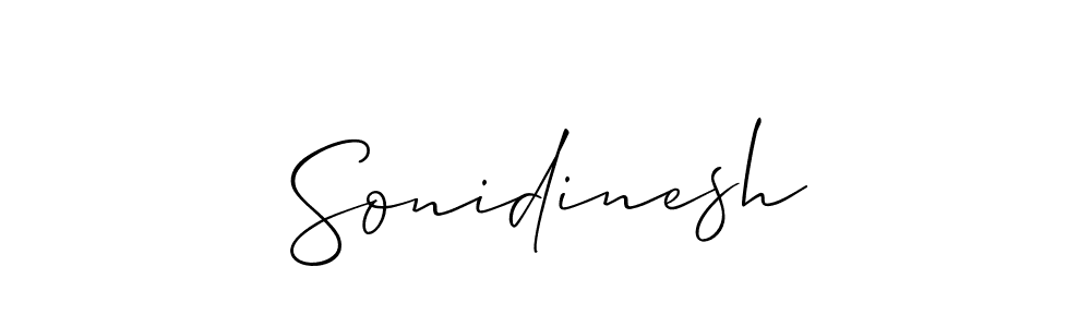 The best way (Allison_Script) to make a short signature is to pick only two or three words in your name. The name Sonidinesh include a total of six letters. For converting this name. Sonidinesh signature style 2 images and pictures png