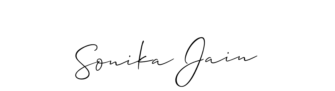 How to Draw Sonika Jain signature style? Allison_Script is a latest design signature styles for name Sonika Jain. Sonika Jain signature style 2 images and pictures png