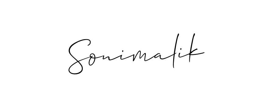 How to make Sonimalik signature? Allison_Script is a professional autograph style. Create handwritten signature for Sonimalik name. Sonimalik signature style 2 images and pictures png