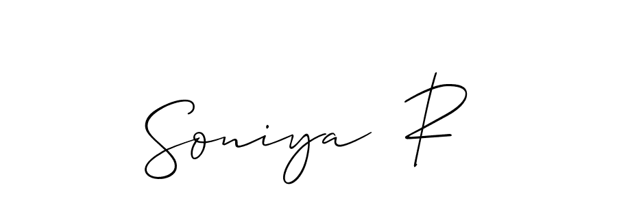 Here are the top 10 professional signature styles for the name Soniya  R. These are the best autograph styles you can use for your name. Soniya  R signature style 2 images and pictures png