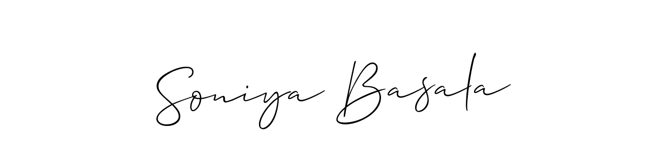 Best and Professional Signature Style for Soniya Basala. Allison_Script Best Signature Style Collection. Soniya Basala signature style 2 images and pictures png