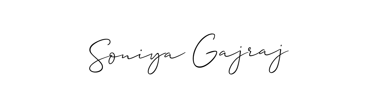 How to Draw Soniya Gajraj signature style? Allison_Script is a latest design signature styles for name Soniya Gajraj. Soniya Gajraj signature style 2 images and pictures png