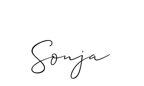 Make a beautiful signature design for name Sonja. With this signature (Allison_Script) style, you can create a handwritten signature for free. Sonja signature style 2 images and pictures png