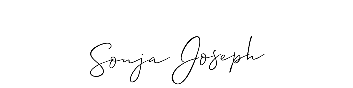 if you are searching for the best signature style for your name Sonja Joseph. so please give up your signature search. here we have designed multiple signature styles  using Allison_Script. Sonja Joseph signature style 2 images and pictures png