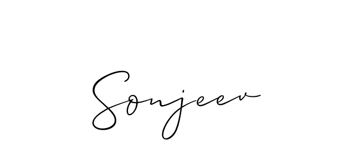 How to Draw Sonjeev signature style? Allison_Script is a latest design signature styles for name Sonjeev. Sonjeev signature style 2 images and pictures png