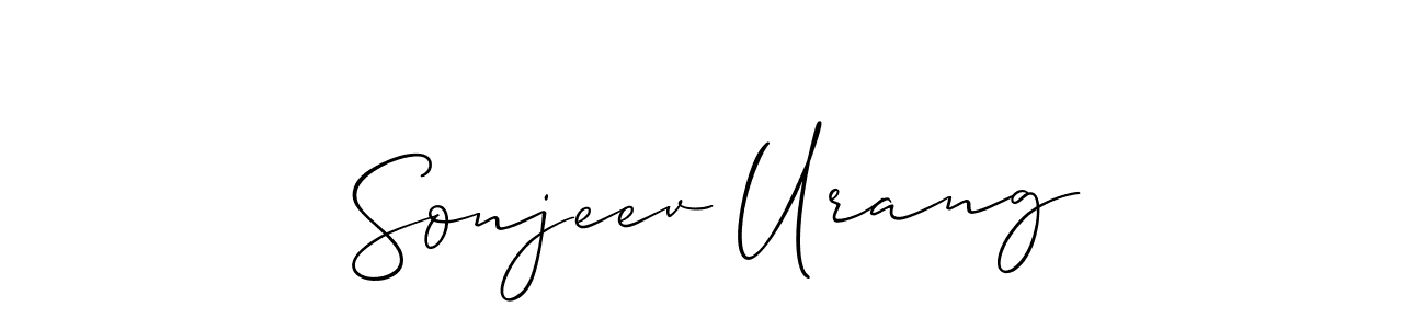 The best way (Allison_Script) to make a short signature is to pick only two or three words in your name. The name Sonjeev Urang include a total of six letters. For converting this name. Sonjeev Urang signature style 2 images and pictures png