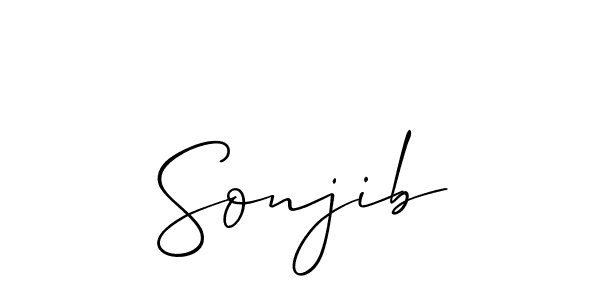Best and Professional Signature Style for Sonjib. Allison_Script Best Signature Style Collection. Sonjib signature style 2 images and pictures png