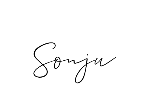 Make a beautiful signature design for name Sonju. Use this online signature maker to create a handwritten signature for free. Sonju signature style 2 images and pictures png