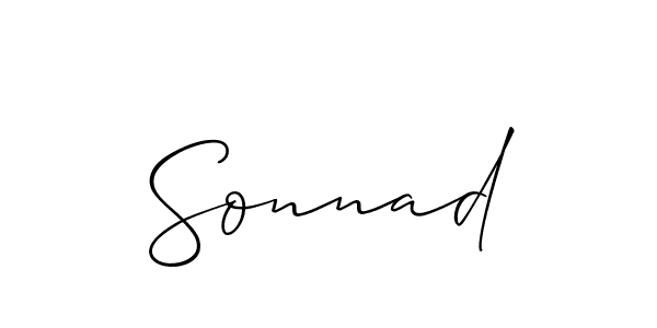 The best way (Allison_Script) to make a short signature is to pick only two or three words in your name. The name Sonnad include a total of six letters. For converting this name. Sonnad signature style 2 images and pictures png