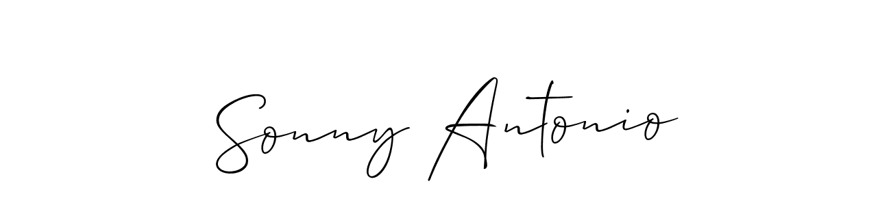 This is the best signature style for the Sonny Antonio name. Also you like these signature font (Allison_Script). Mix name signature. Sonny Antonio signature style 2 images and pictures png