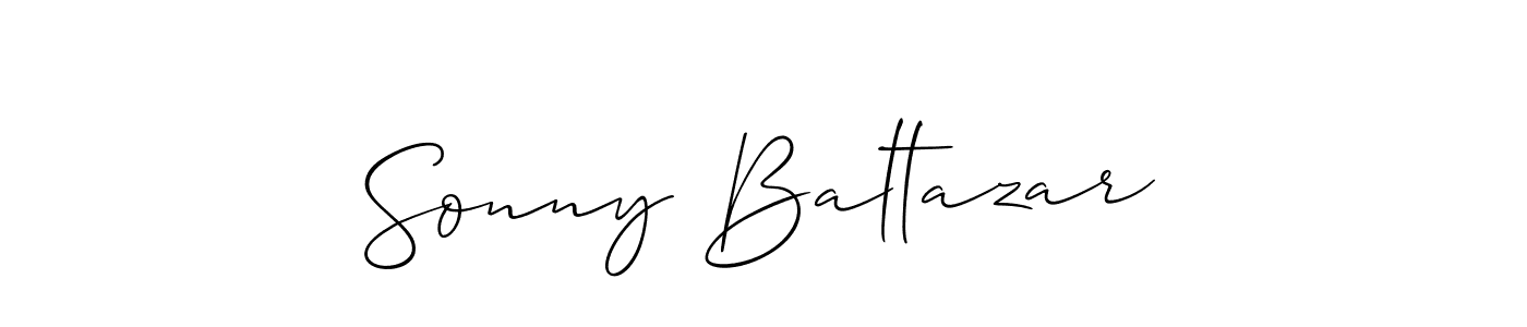 It looks lik you need a new signature style for name Sonny Baltazar. Design unique handwritten (Allison_Script) signature with our free signature maker in just a few clicks. Sonny Baltazar signature style 2 images and pictures png