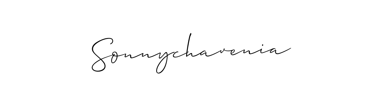 Create a beautiful signature design for name Sonnychavenia. With this signature (Allison_Script) fonts, you can make a handwritten signature for free. Sonnychavenia signature style 2 images and pictures png
