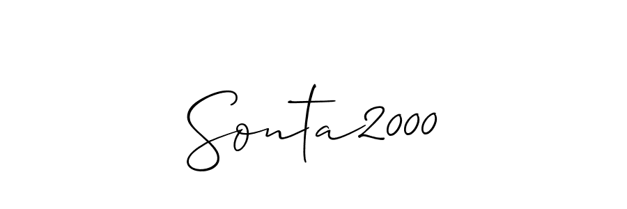 Similarly Allison_Script is the best handwritten signature design. Signature creator online .You can use it as an online autograph creator for name Sonta2000. Sonta2000 signature style 2 images and pictures png