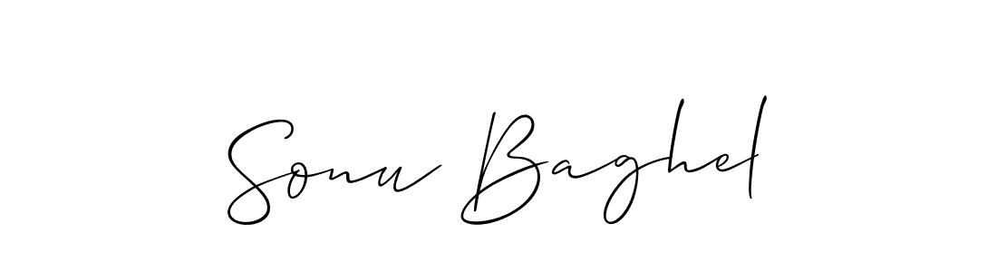 It looks lik you need a new signature style for name Sonu Baghel. Design unique handwritten (Allison_Script) signature with our free signature maker in just a few clicks. Sonu Baghel signature style 2 images and pictures png