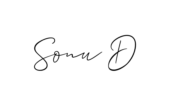 Best and Professional Signature Style for Sonu D. Allison_Script Best Signature Style Collection. Sonu D signature style 2 images and pictures png