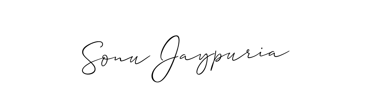 You should practise on your own different ways (Allison_Script) to write your name (Sonu Jaypuria) in signature. don't let someone else do it for you. Sonu Jaypuria signature style 2 images and pictures png