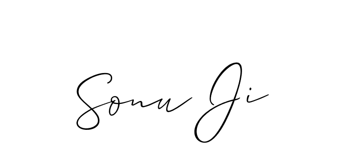 Make a beautiful signature design for name Sonu Ji. Use this online signature maker to create a handwritten signature for free. Sonu Ji signature style 2 images and pictures png