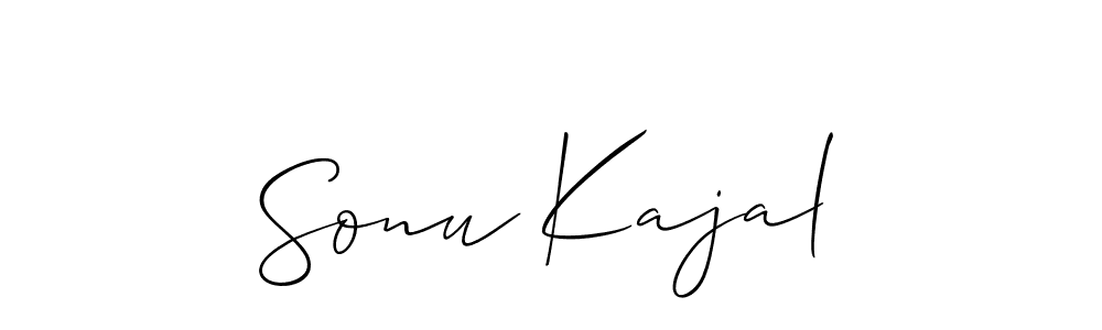 This is the best signature style for the Sonu Kajal name. Also you like these signature font (Allison_Script). Mix name signature. Sonu Kajal signature style 2 images and pictures png