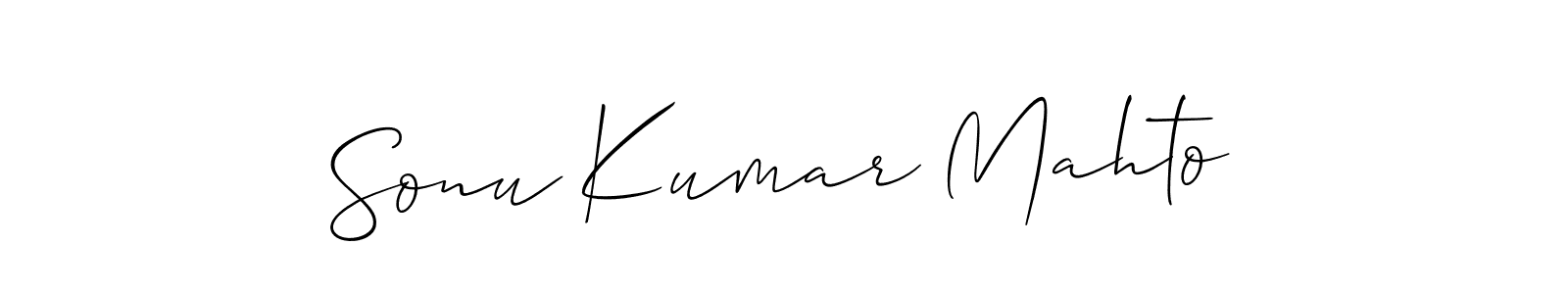 This is the best signature style for the Sonu Kumar Mahto name. Also you like these signature font (Allison_Script). Mix name signature. Sonu Kumar Mahto signature style 2 images and pictures png