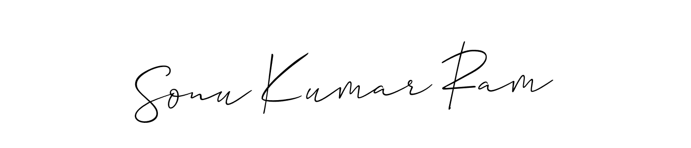 Sonu Kumar Ram stylish signature style. Best Handwritten Sign (Allison_Script) for my name. Handwritten Signature Collection Ideas for my name Sonu Kumar Ram. Sonu Kumar Ram signature style 2 images and pictures png