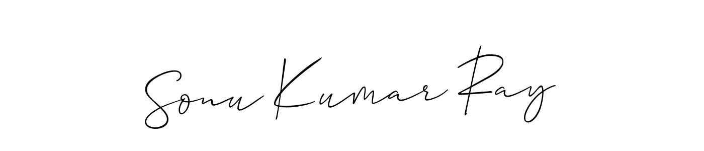 This is the best signature style for the Sonu Kumar Ray name. Also you like these signature font (Allison_Script). Mix name signature. Sonu Kumar Ray signature style 2 images and pictures png