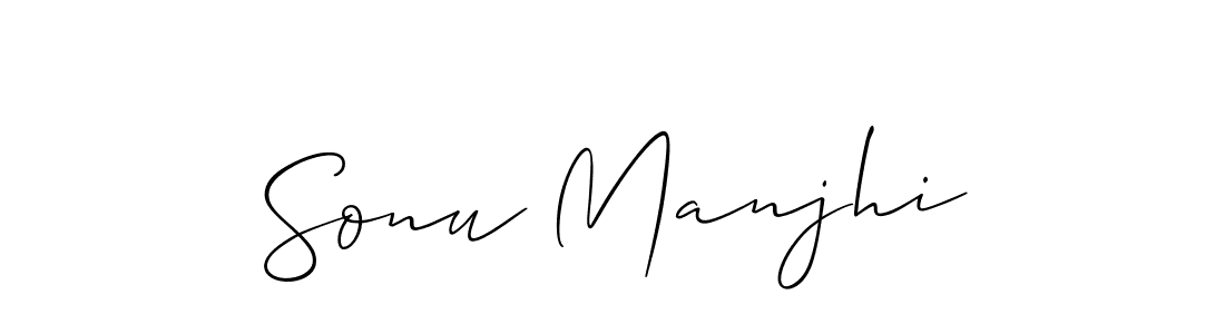 The best way (Allison_Script) to make a short signature is to pick only two or three words in your name. The name Sonu Manjhi include a total of six letters. For converting this name. Sonu Manjhi signature style 2 images and pictures png
