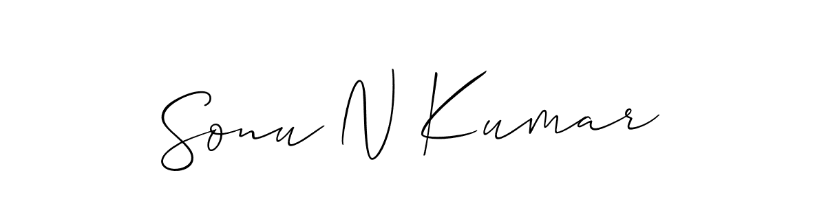 It looks lik you need a new signature style for name Sonu N Kumar. Design unique handwritten (Allison_Script) signature with our free signature maker in just a few clicks. Sonu N Kumar signature style 2 images and pictures png