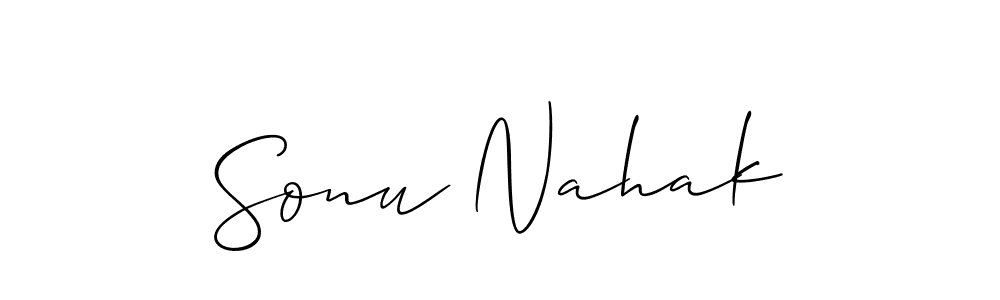 Best and Professional Signature Style for Sonu Nahak. Allison_Script Best Signature Style Collection. Sonu Nahak signature style 2 images and pictures png