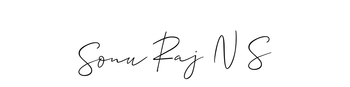 This is the best signature style for the Sonu Raj N S name. Also you like these signature font (Allison_Script). Mix name signature. Sonu Raj N S signature style 2 images and pictures png