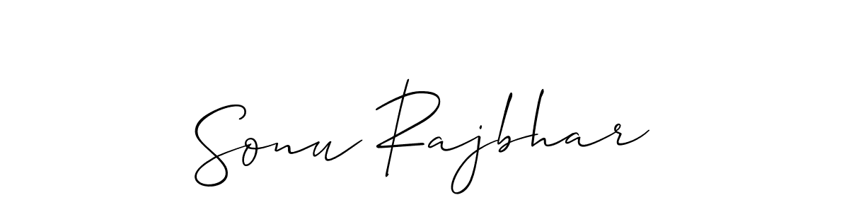 You should practise on your own different ways (Allison_Script) to write your name (Sonu Rajbhar) in signature. don't let someone else do it for you. Sonu Rajbhar signature style 2 images and pictures png