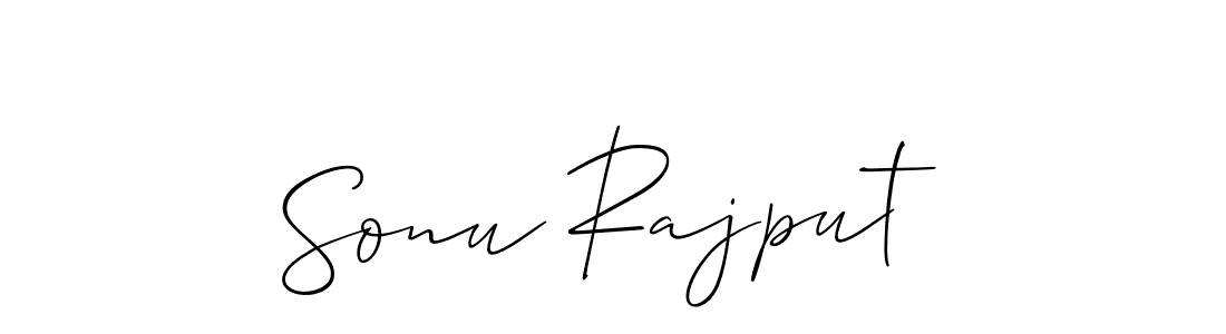 It looks lik you need a new signature style for name Sonu Rajput. Design unique handwritten (Allison_Script) signature with our free signature maker in just a few clicks. Sonu Rajput signature style 2 images and pictures png