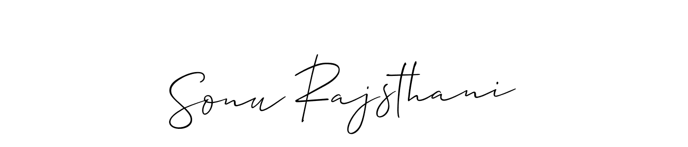 Also You can easily find your signature by using the search form. We will create Sonu Rajsthani name handwritten signature images for you free of cost using Allison_Script sign style. Sonu Rajsthani signature style 2 images and pictures png