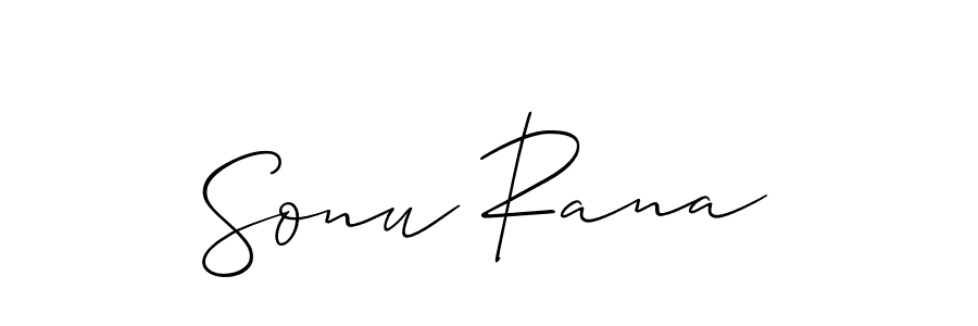 You should practise on your own different ways (Allison_Script) to write your name (Sonu Rana) in signature. don't let someone else do it for you. Sonu Rana signature style 2 images and pictures png