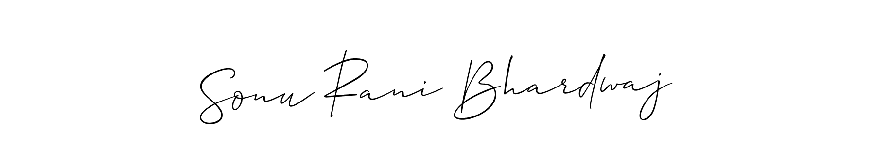 Make a beautiful signature design for name Sonu Rani Bhardwaj. Use this online signature maker to create a handwritten signature for free. Sonu Rani Bhardwaj signature style 2 images and pictures png
