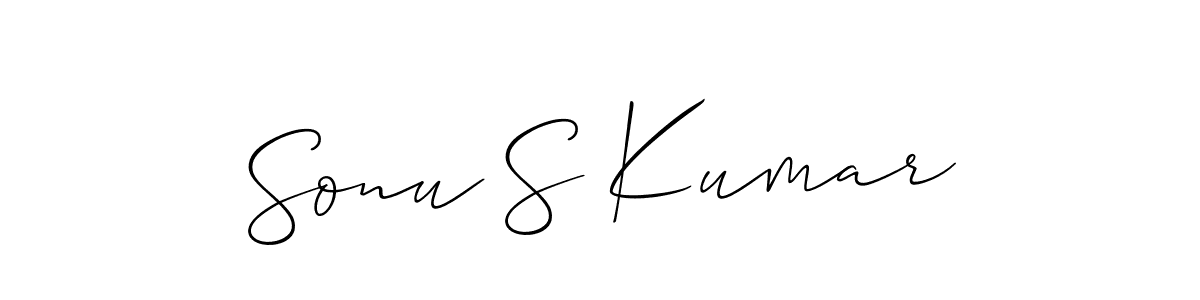 Once you've used our free online signature maker to create your best signature Allison_Script style, it's time to enjoy all of the benefits that Sonu S Kumar name signing documents. Sonu S Kumar signature style 2 images and pictures png