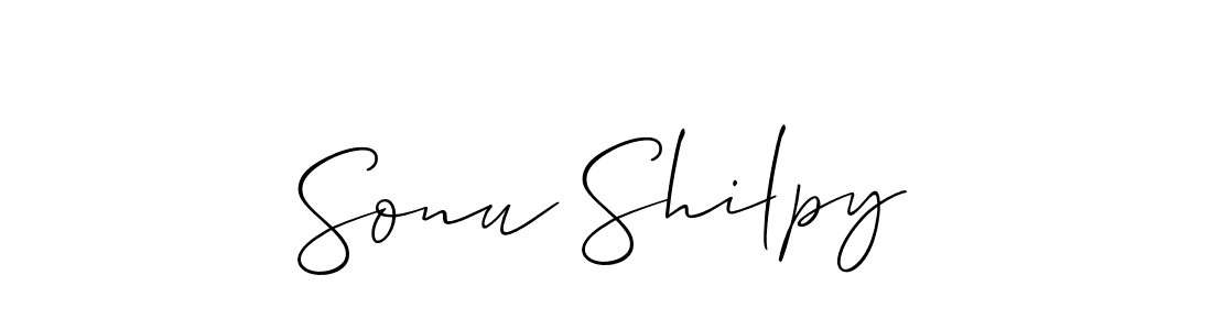 It looks lik you need a new signature style for name Sonu Shilpy. Design unique handwritten (Allison_Script) signature with our free signature maker in just a few clicks. Sonu Shilpy signature style 2 images and pictures png