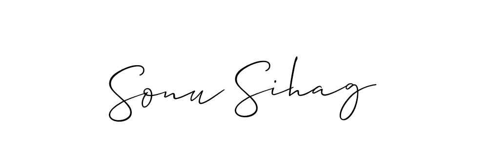 You should practise on your own different ways (Allison_Script) to write your name (Sonu Sihag) in signature. don't let someone else do it for you. Sonu Sihag signature style 2 images and pictures png