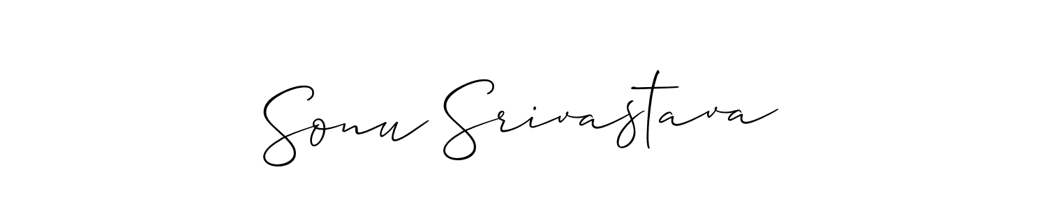 The best way (Allison_Script) to make a short signature is to pick only two or three words in your name. The name Sonu Srivastava include a total of six letters. For converting this name. Sonu Srivastava signature style 2 images and pictures png