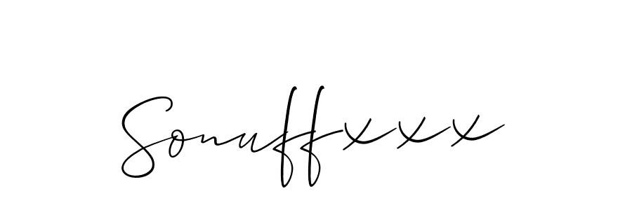 Also You can easily find your signature by using the search form. We will create Sonuffxxx name handwritten signature images for you free of cost using Allison_Script sign style. Sonuffxxx signature style 2 images and pictures png