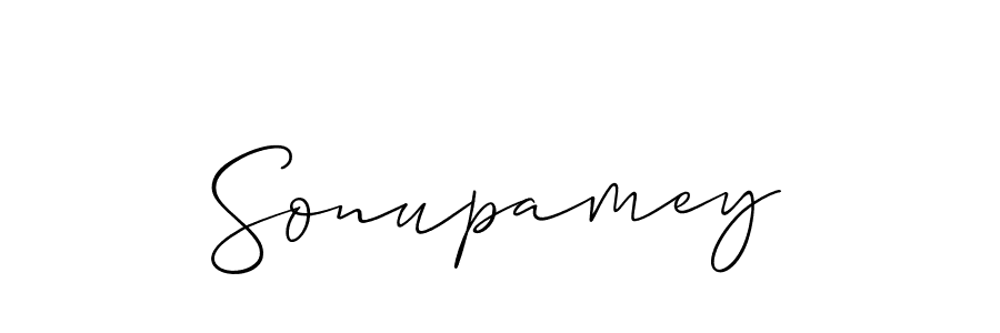 Design your own signature with our free online signature maker. With this signature software, you can create a handwritten (Allison_Script) signature for name Sonupamey. Sonupamey signature style 2 images and pictures png